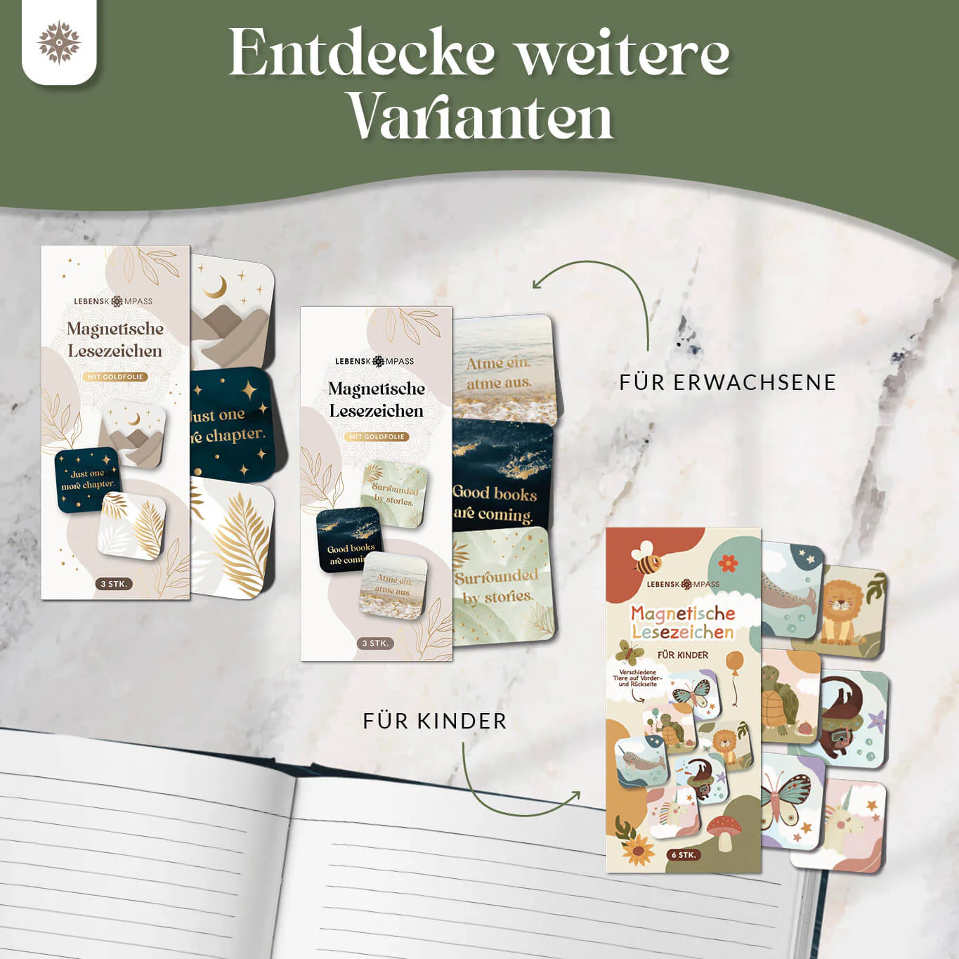 Magnetische Lesezeichen 3-er Set - Image 16
