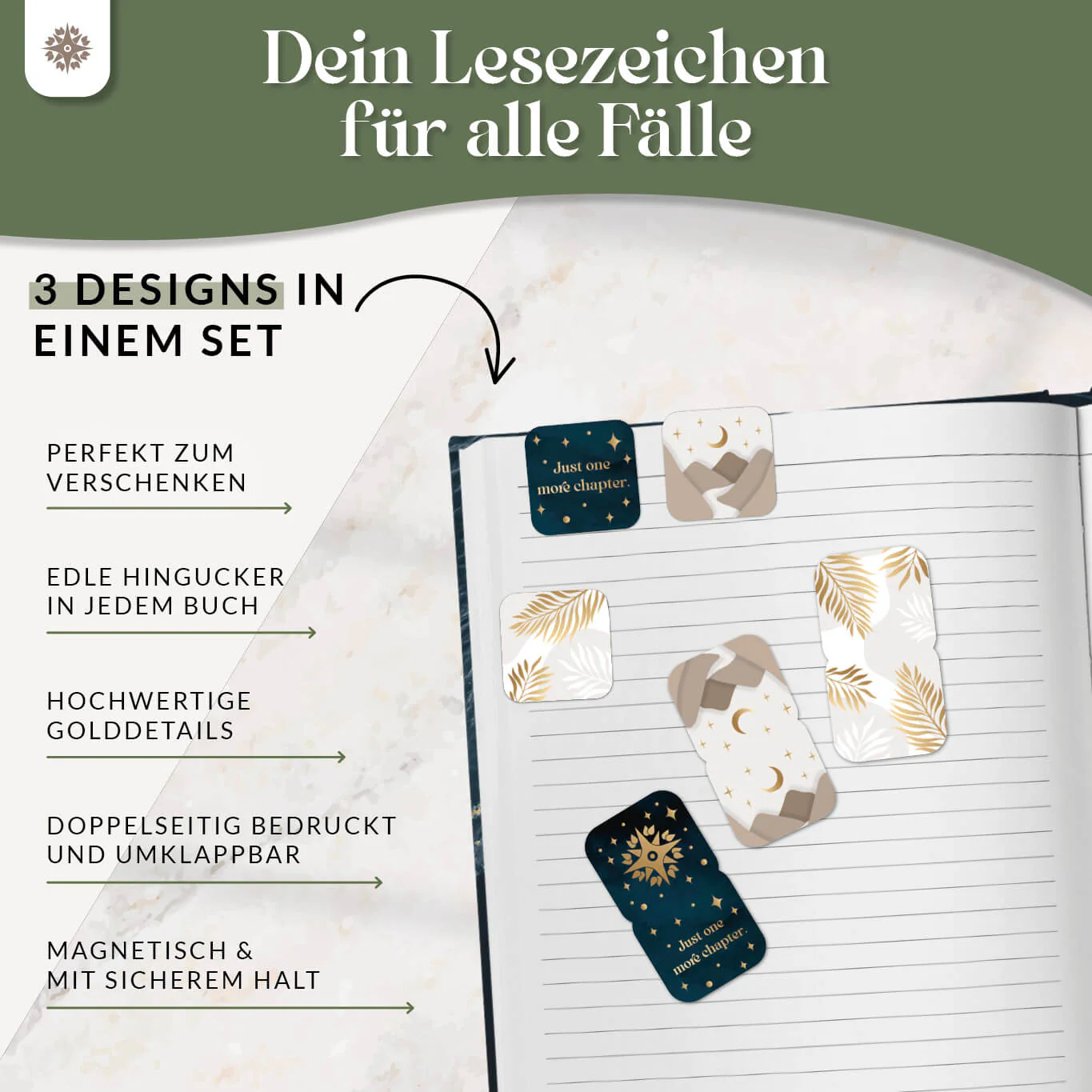 Magnetische Lesezeichen 3-er Set - Image 4