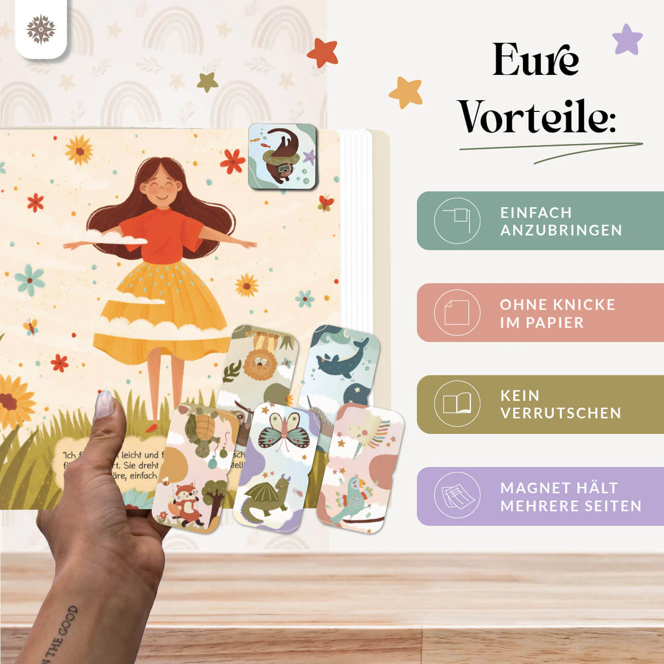 Magnetische Lesezeichen für Kinder - 6-er Set - Image 3