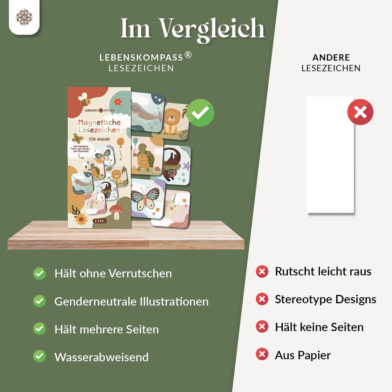 Magnetische Lesezeichen für Kinder - 6-er Set - Image 6