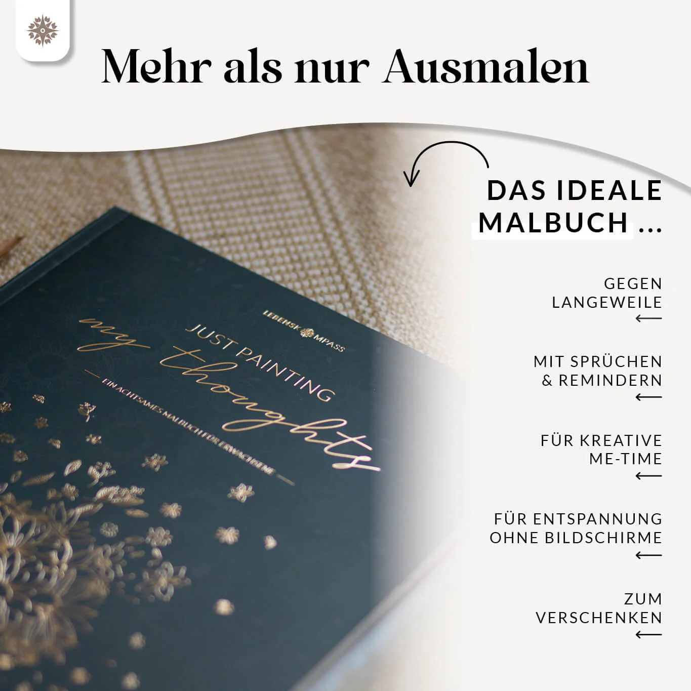 Malbuch Erwachsene "JUST PAINTING MY THOUGHTS” - Image 5