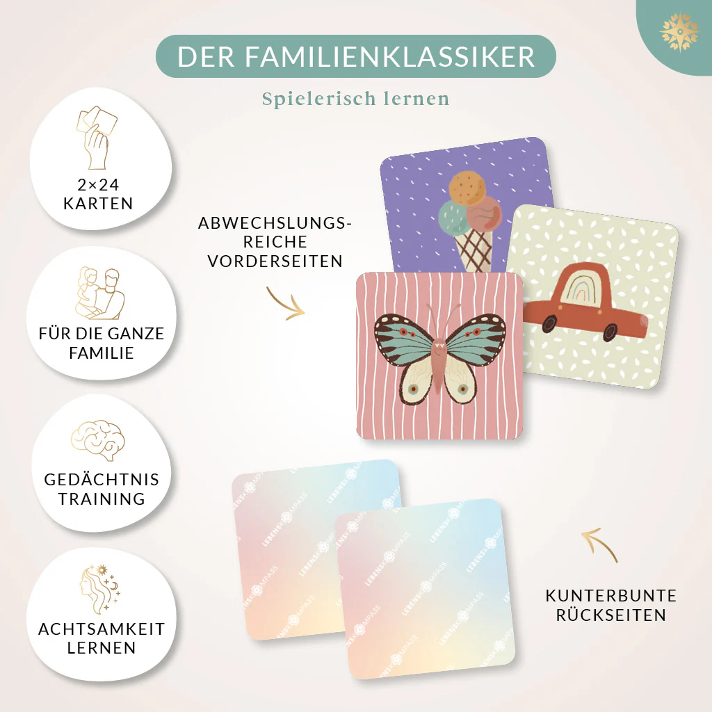 Memo Spiel - 48 Hand illustrierte Karten - Image 3