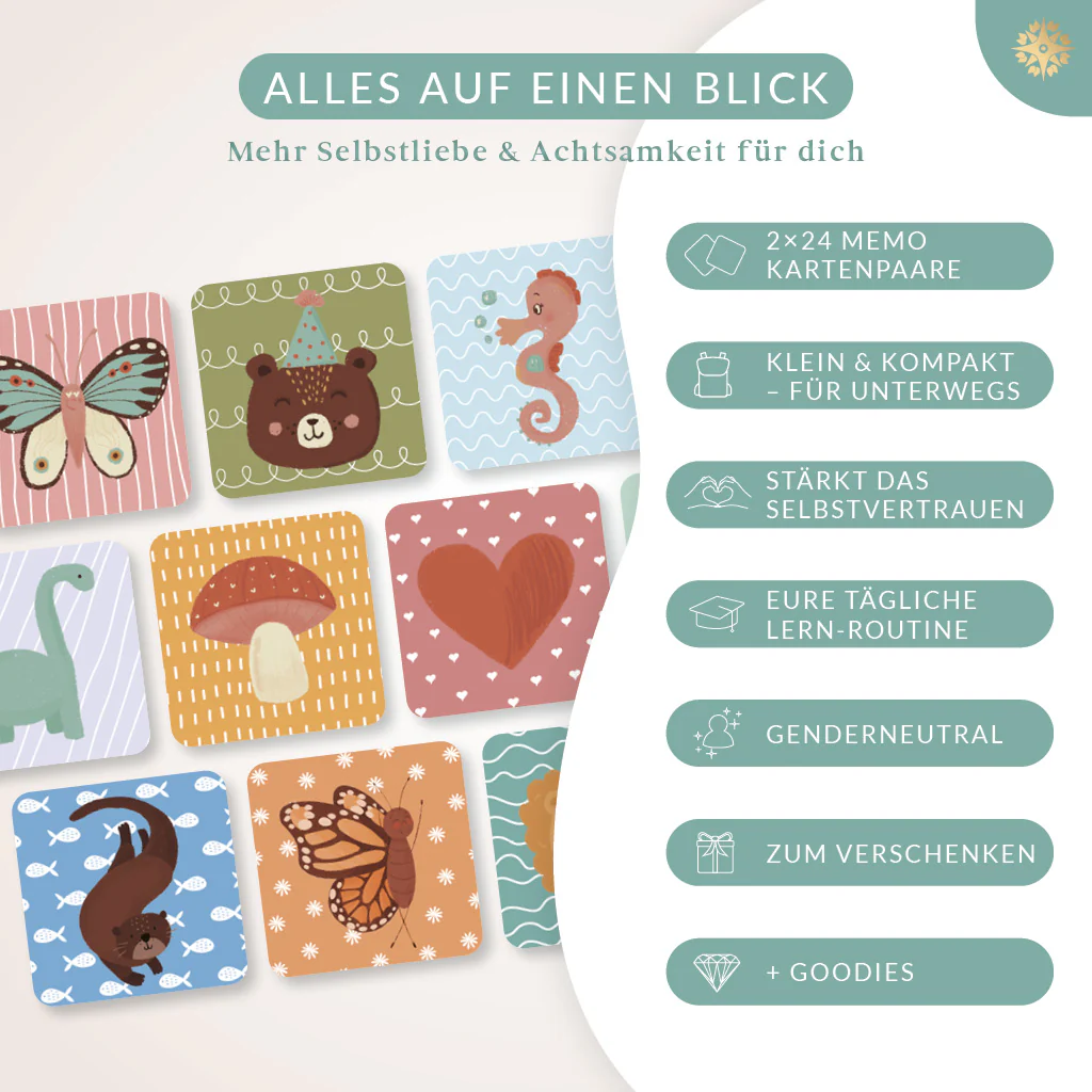 Memo Spiel - 48 Hand illustrierte Karten - Image 7