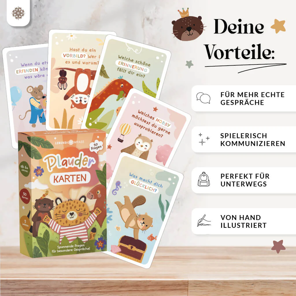 Plauderkarten für Kinder - 50 Gesprächskarten - Image 3