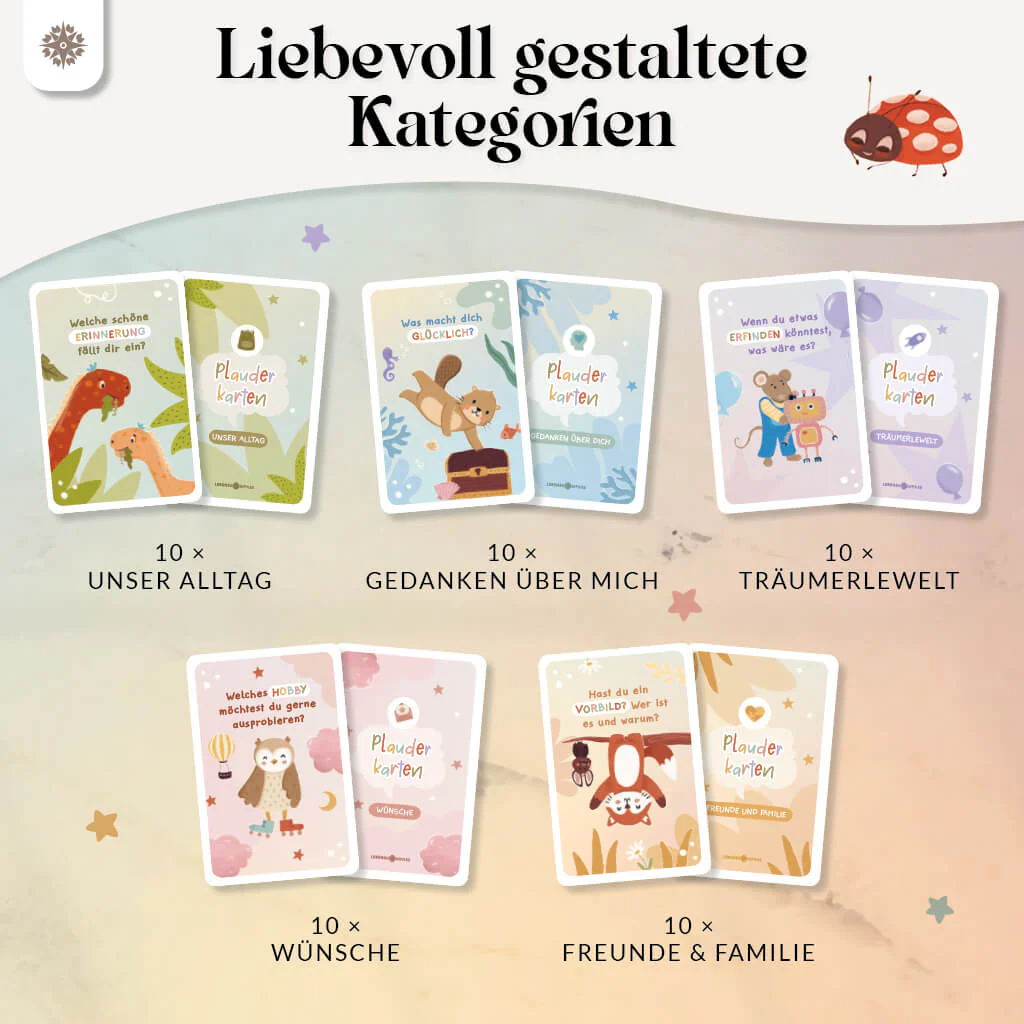 Plauderkarten für Kinder - 50 Gesprächskarten - Image 6
