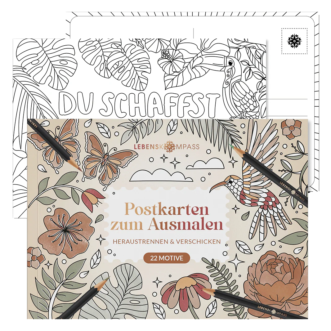 Malbuch - Postkarten zum Ausmalen