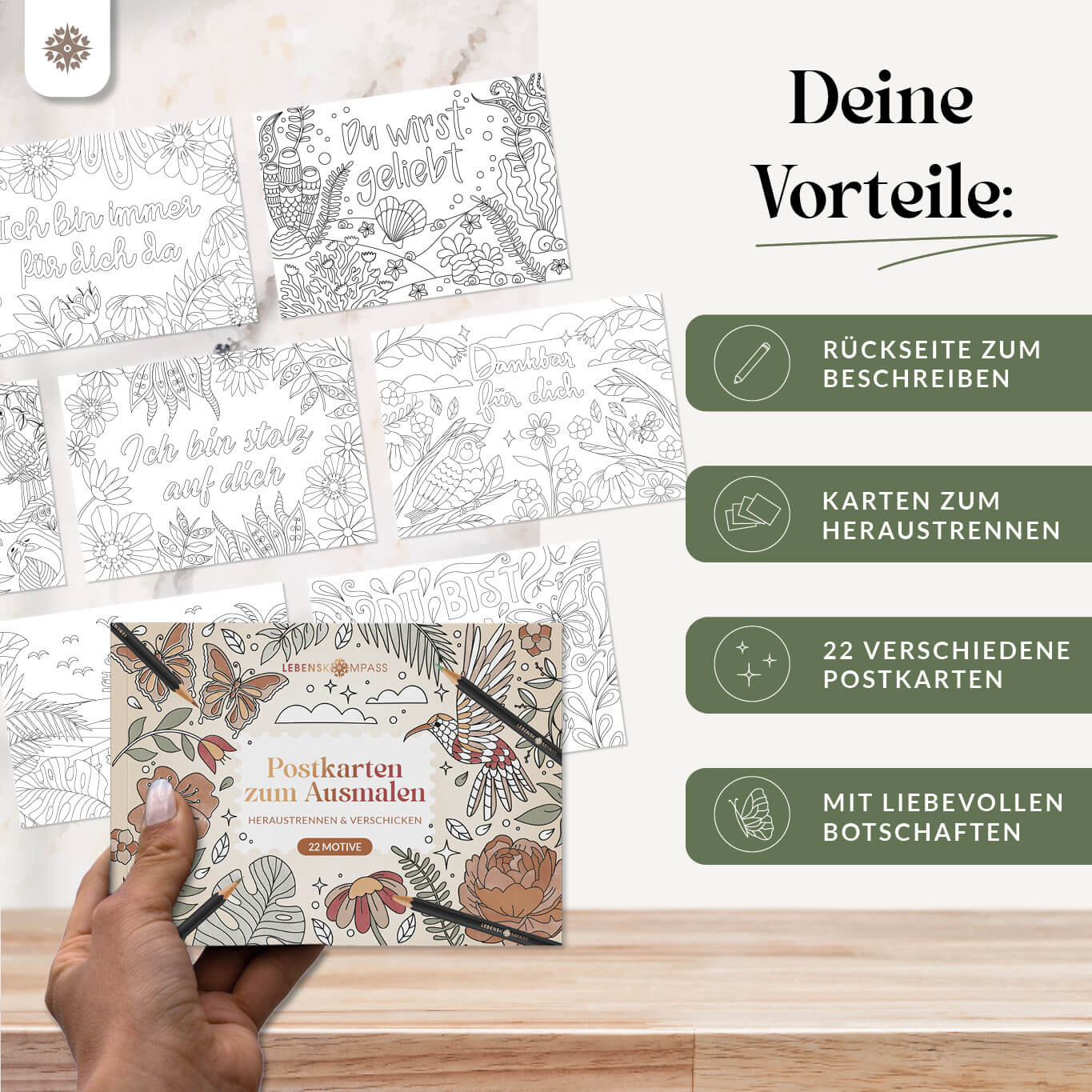 Malbuch - Postkarten zum Ausmalen - Image 3