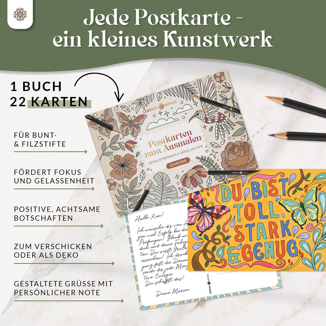 Malbuch - Postkarten zum Ausmalen - Image 4