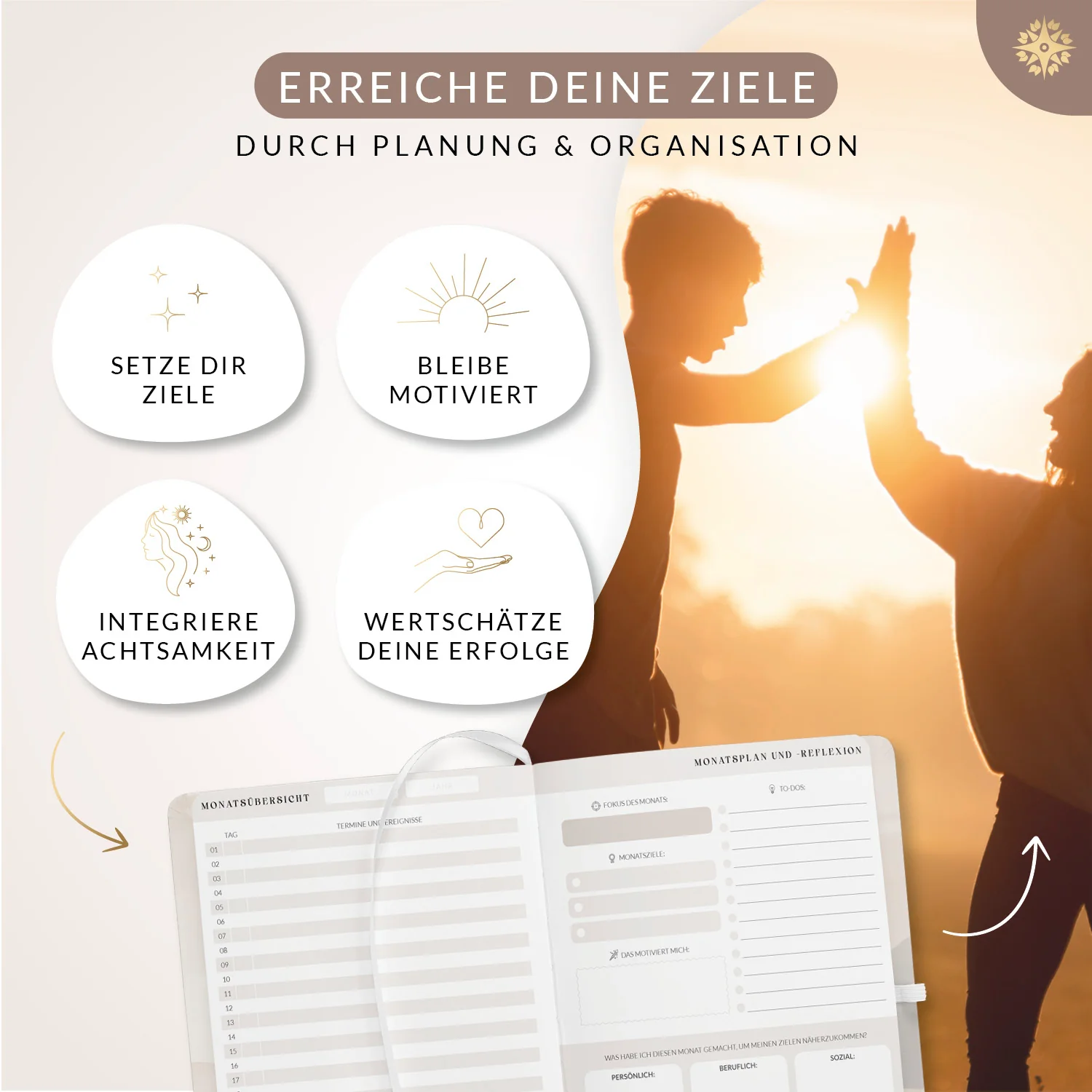 Produktivitätsplaner "FOKUS PLAN" - Undatiert DIN A5 - Image 4