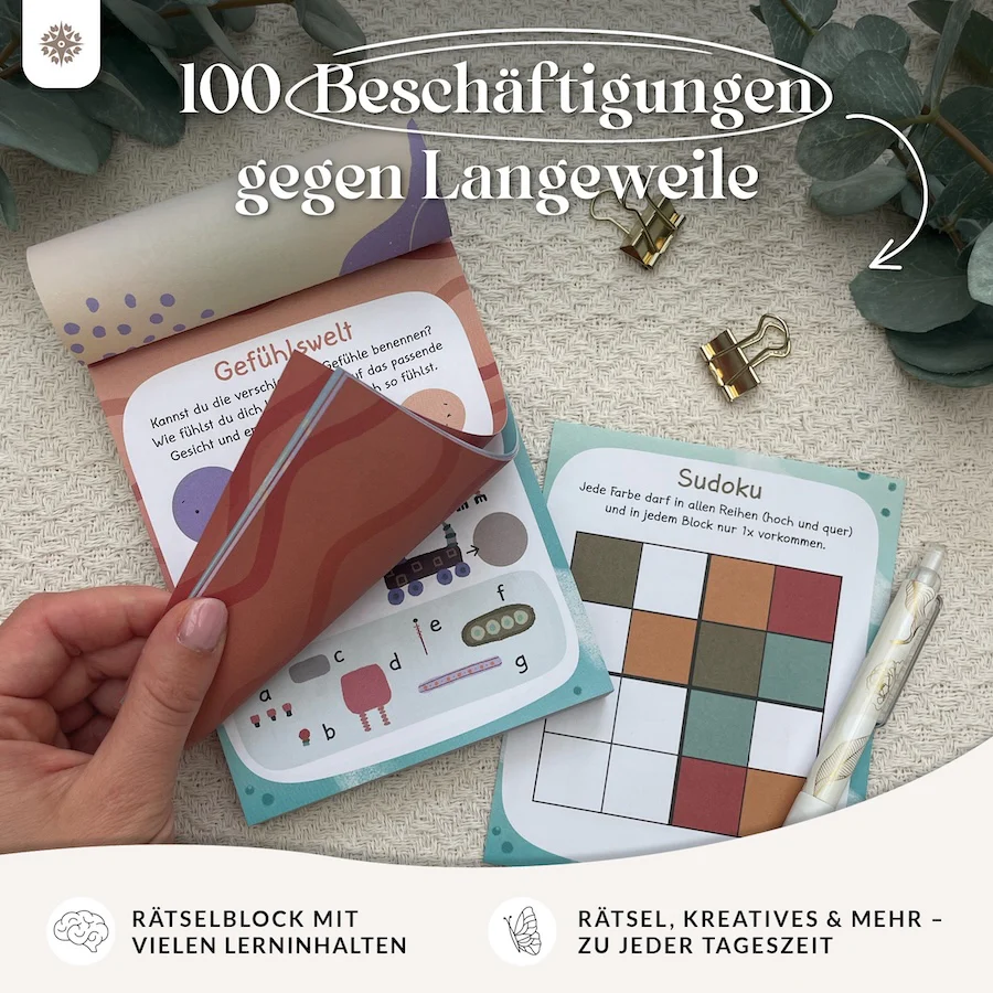 Rätselblock – 100 Beschäftigungen für Kinder - Image 3