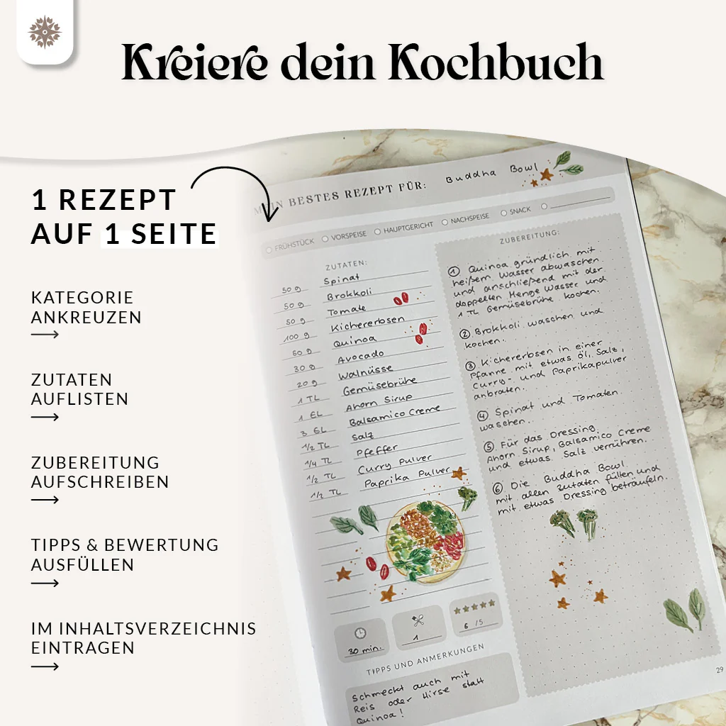 DIY Rezeptbuch mit Saisonkalender - Image 4
