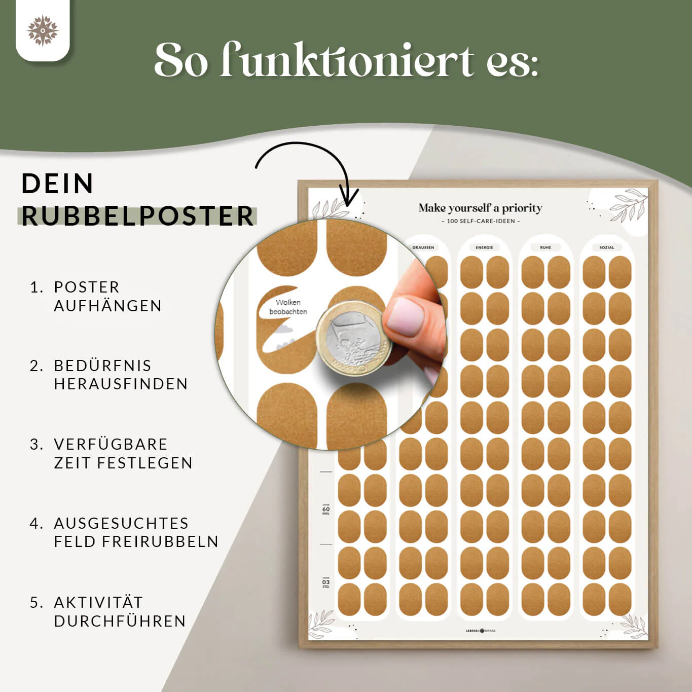 Rubbelposter "Me Time" – 100 Self-Care Ideen - Image 4