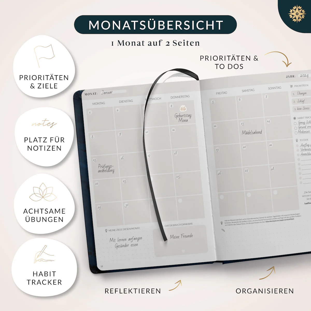 Studienplaner Undatiert - DIN A5 - Image 12