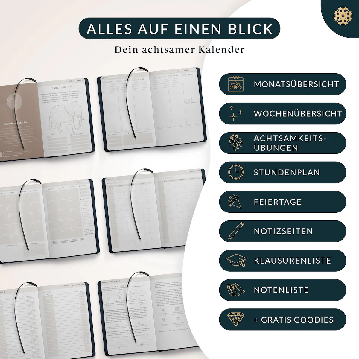 Studienplaner Undatiert - DIN A5 - Image 14