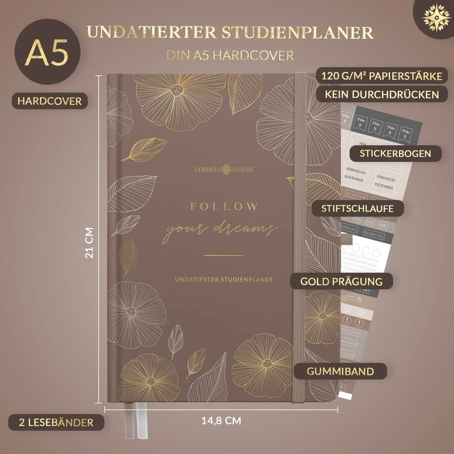 Studienplaner Undatiert - DIN A5 - Image 17