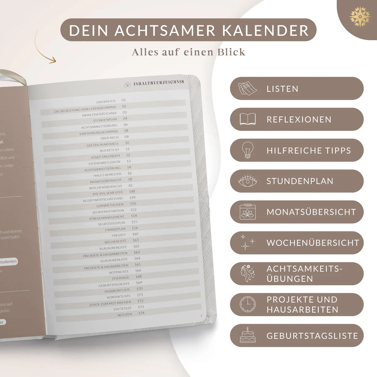 Studienplaner Undatiert - DIN A5 - Image 3