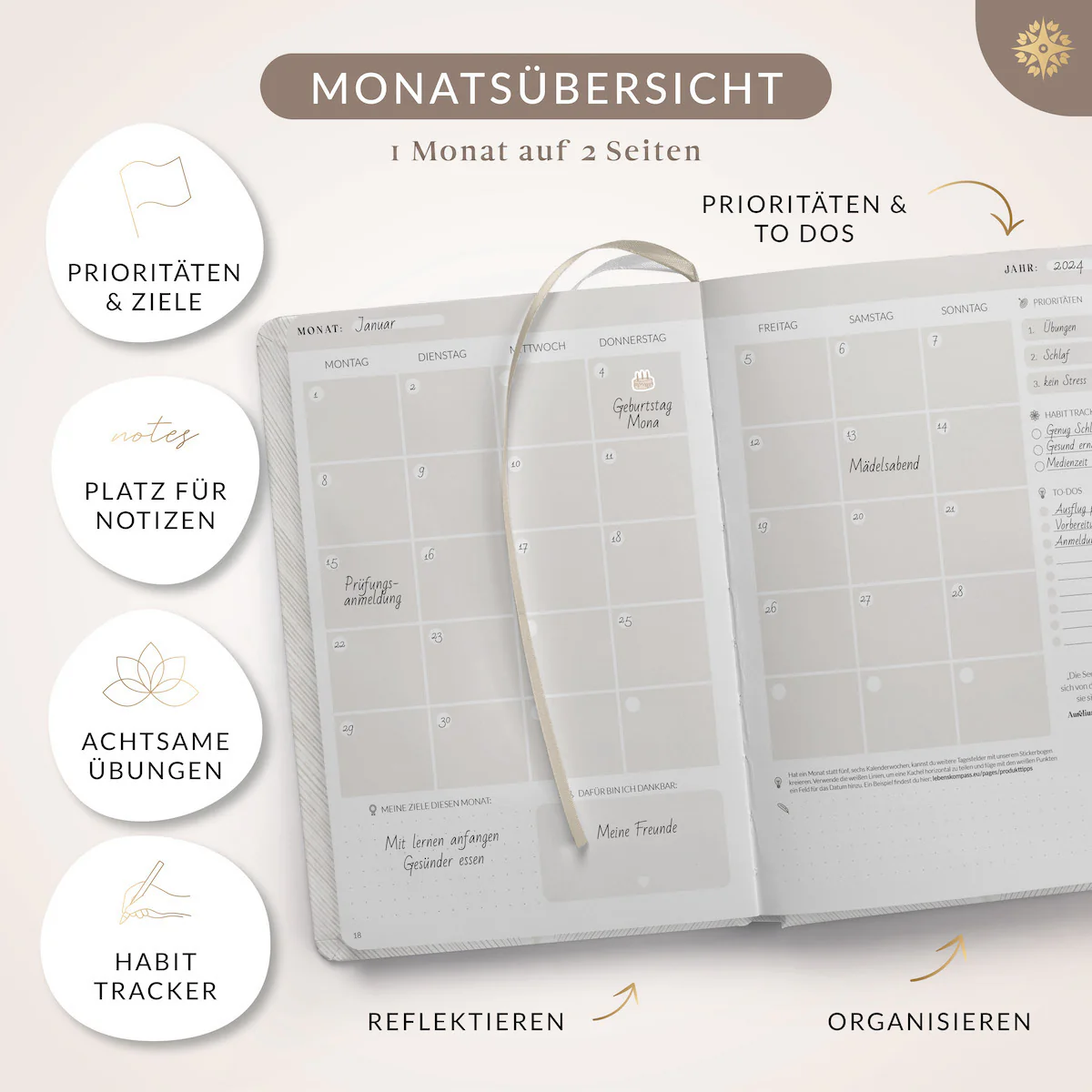 Studienplaner Undatiert - DIN A5 - Image 5