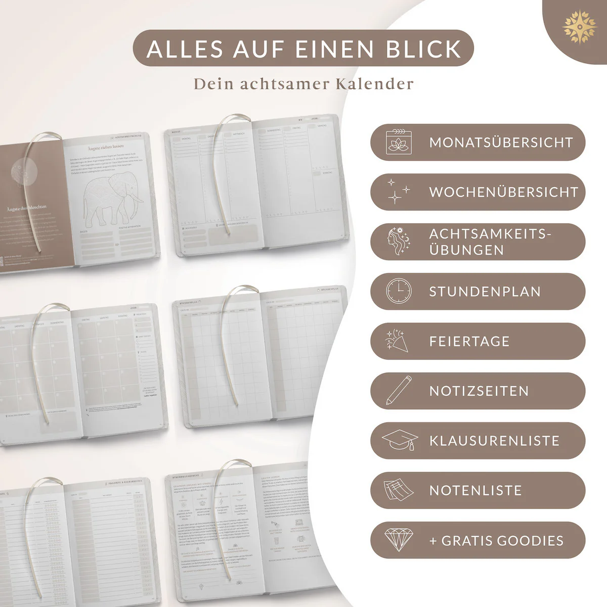 Studienplaner Undatiert - DIN A5 - Image 7