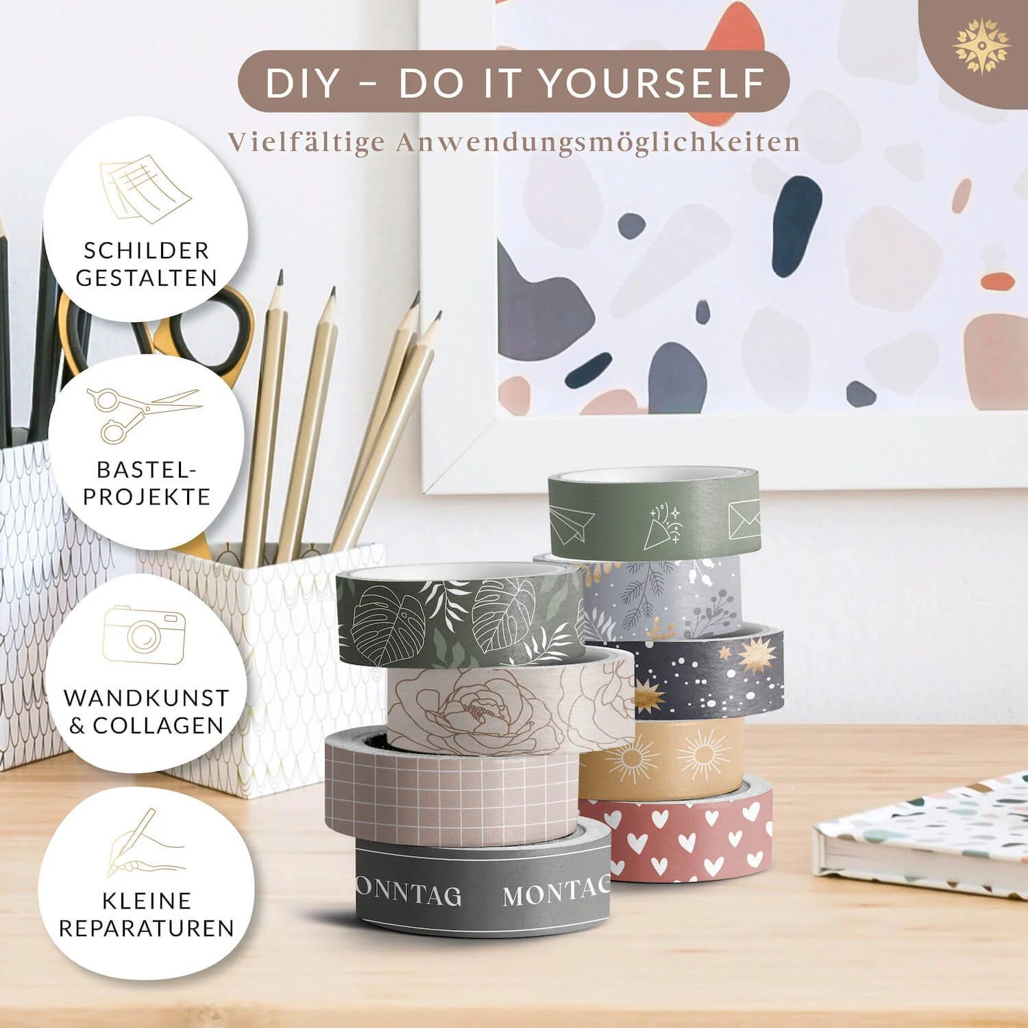 Washi Tapes - Bunte Klebebänder für Kalender & Journal - Image 14