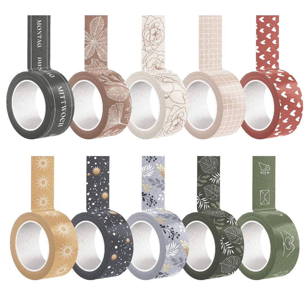 Washi Tapes - Bunte Klebebänder für Kalender & Journal - Image 9