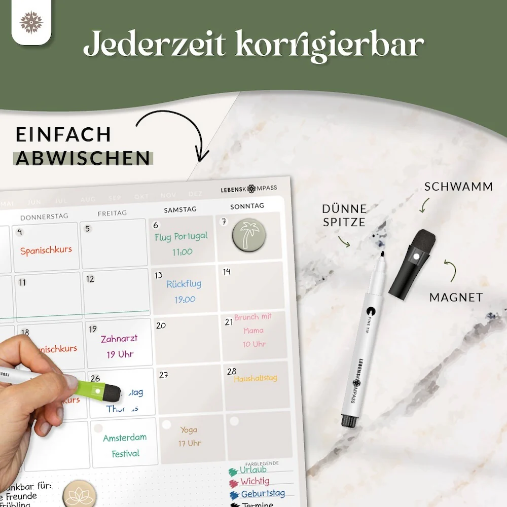 Whiteboard Stifte Set - 12 bunte Marker - Image 4