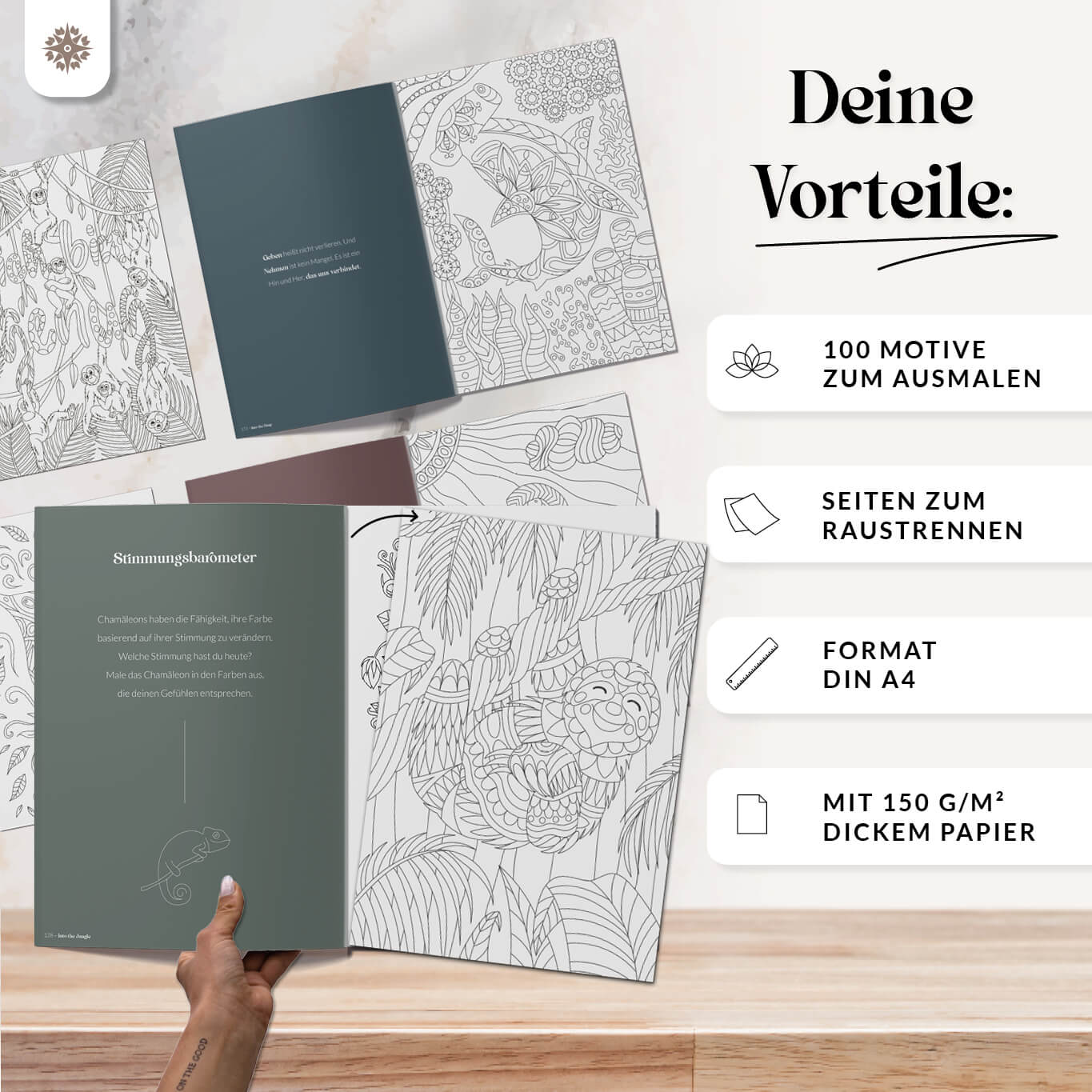 XXL Malbuch für Erwachsene - 100 Motive - Image 3