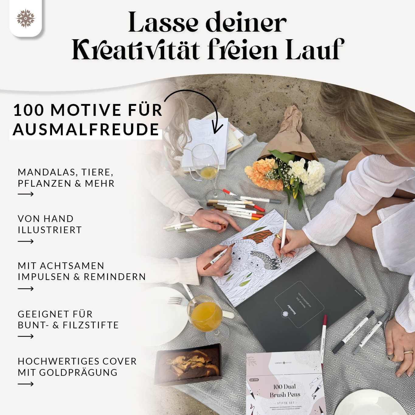 XXL Malbuch für Erwachsene - 100 Motive - Image 4